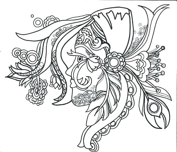 570x490 Simple Therapeutic Coloring Pages Pictures Style Clothing