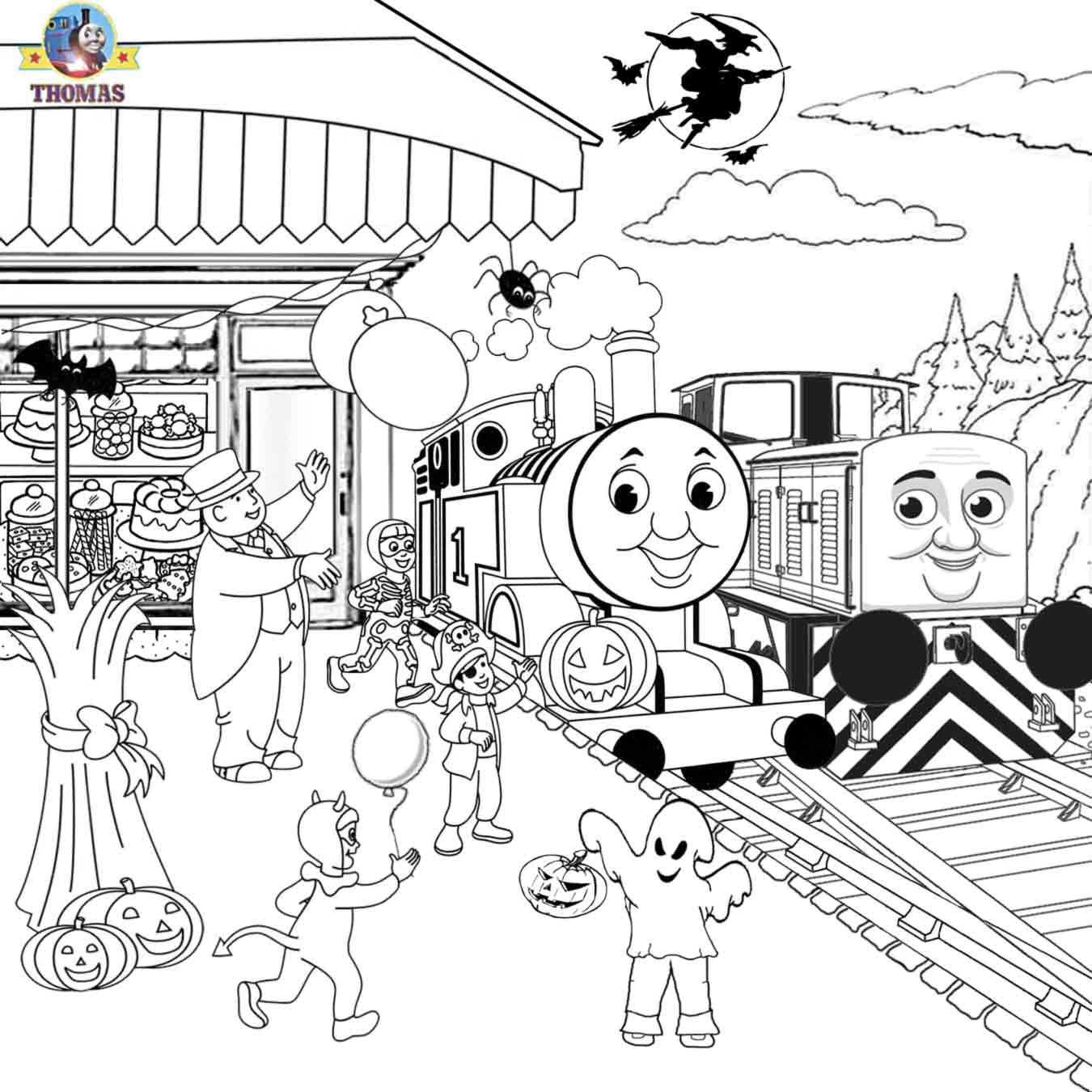 1350x1350 Diesel Den Thomas The Train Coloring Pages Free Printables