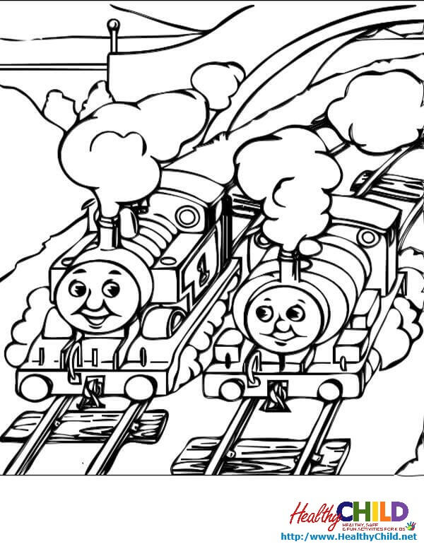 600x770 Thomas The Tank Engine Train Coloring Sheets 4