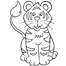 230x230 Top 20 Free Printable Tiger Coloring Pages Online