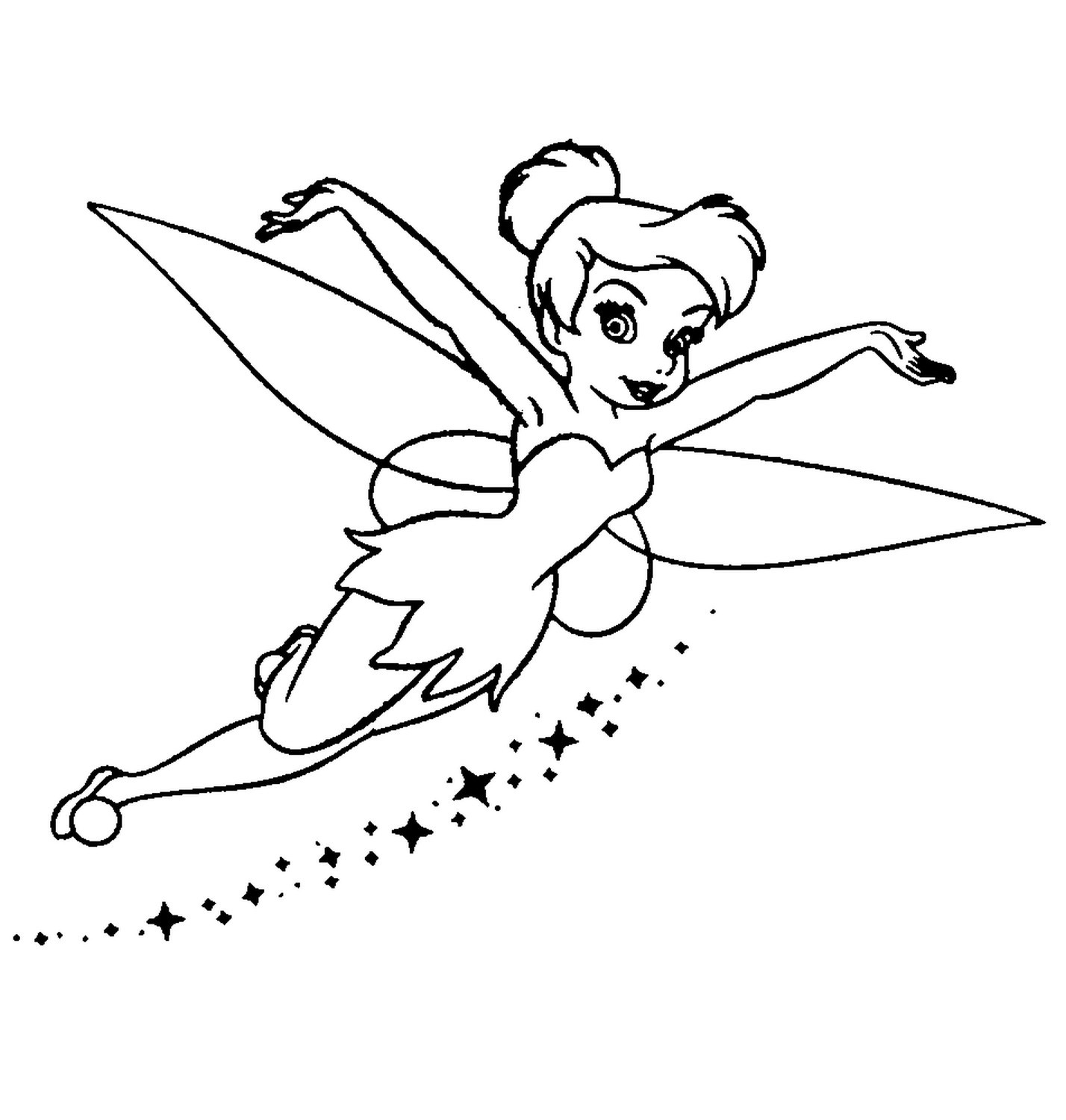 1428x1500 Tinkerbell Coloring Page With Wallpaper High Quality Outstanding