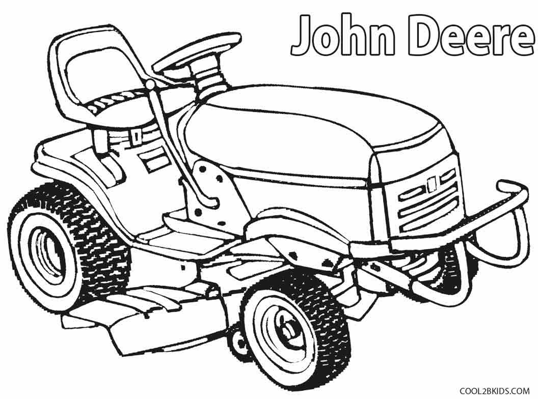 Free Tractor Coloring Pages