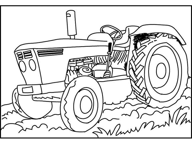 800x600 Free Tractor Coloring Pages