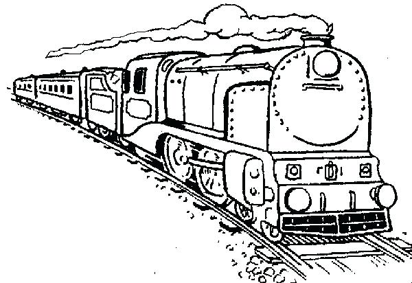 Free Train Coloring Pages
