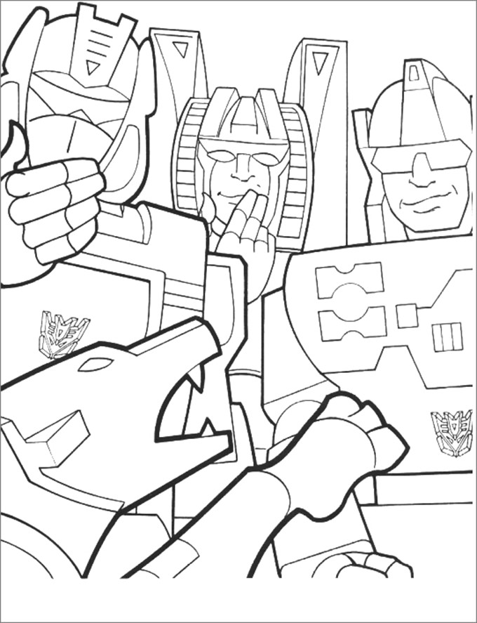 Free Transformer Coloring Pages