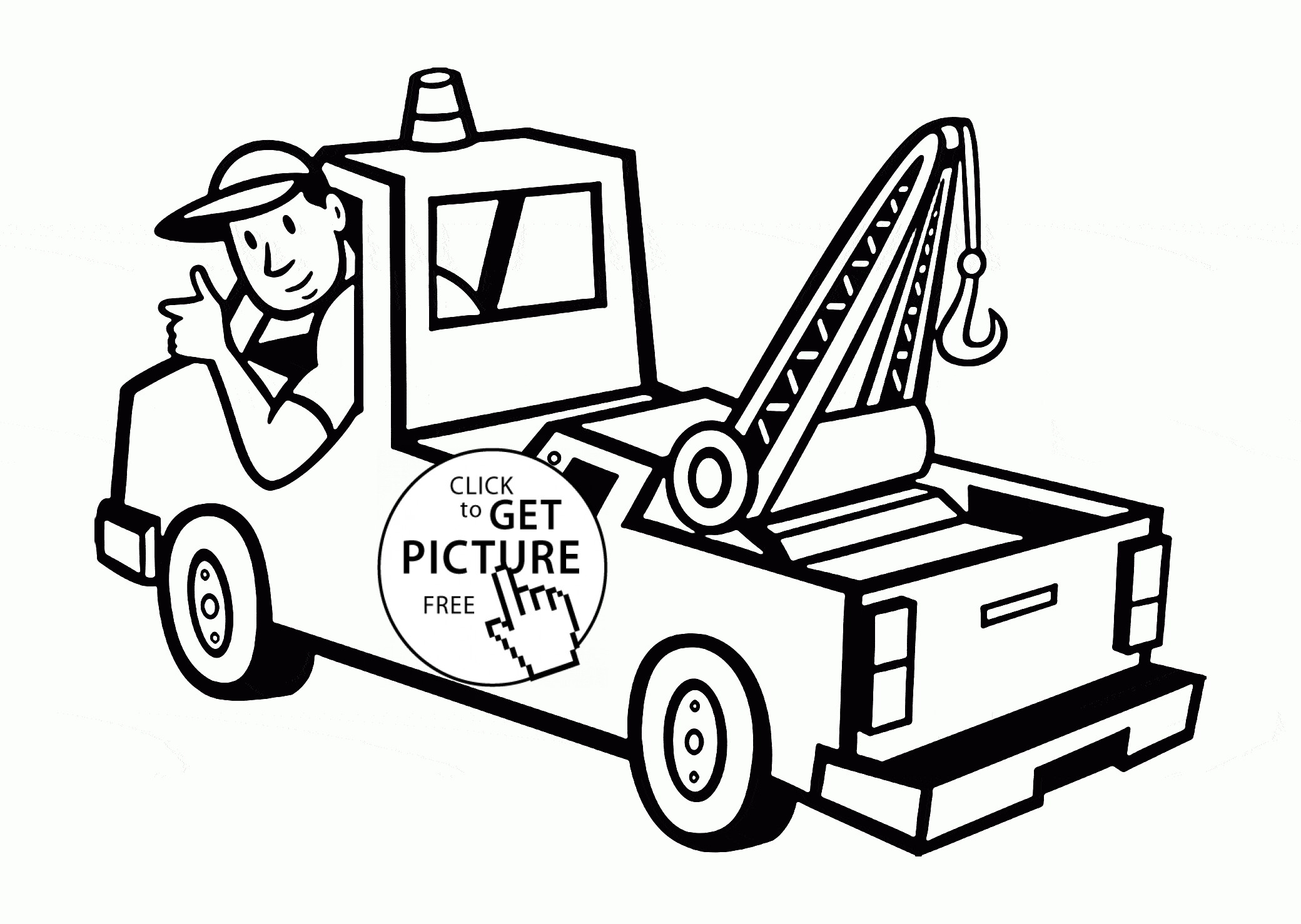 2080x1478 Truck Transportation Coloring Pages For Kids Fresh Tow Truck