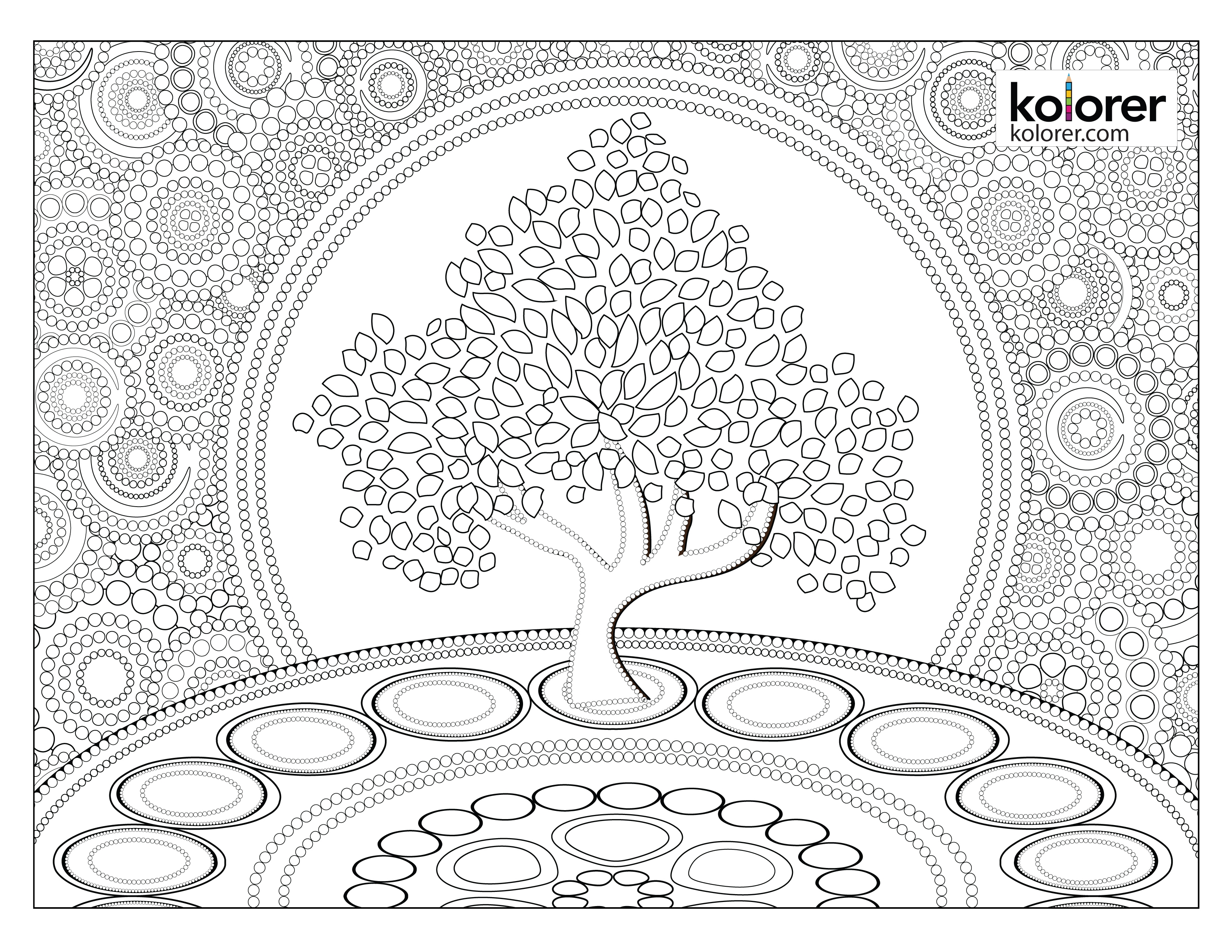3300x2550 Free Adult Coloring Pages Celtic Tree Of Life Download