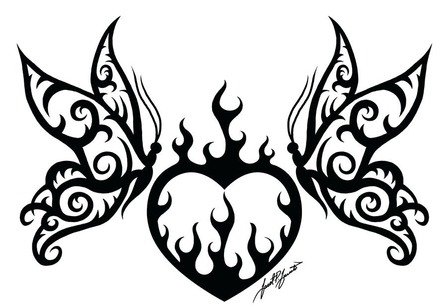 900x620 Coloring Page Of Hearts