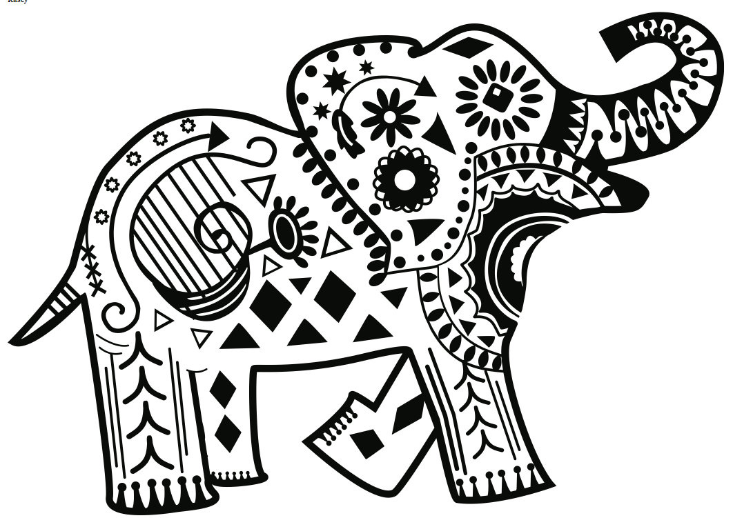 1062x751 Download Elephant Coloring Pages For Adults