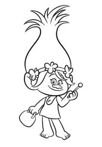 208x300 Trolls Coloring Pages