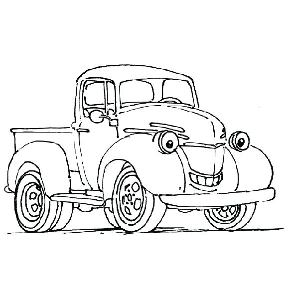 Free Truck Coloring Pages
