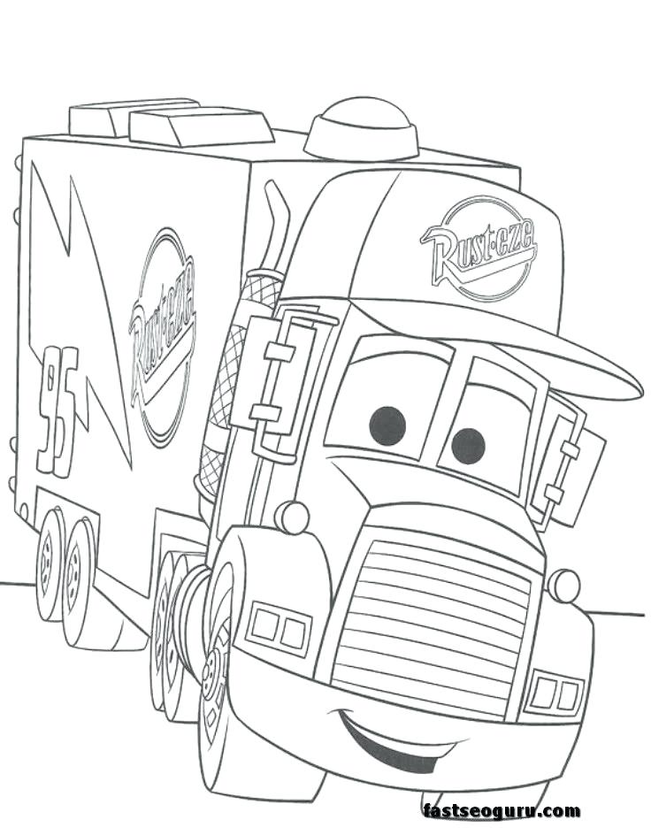736x944 Mack Truck Coloring Pages Free For Kids Car 2 Coloring Pages Mack
