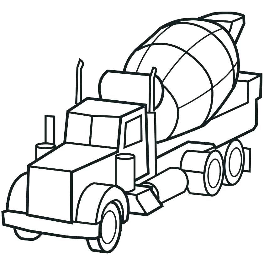 842x842 Dump Truck Coloring Page Big Truck Coloring Pages Truck Coloring