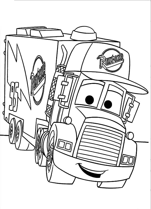 600x827 Mack Truck Coloring Pages Big Rig Truck Coloring Pages Free 18