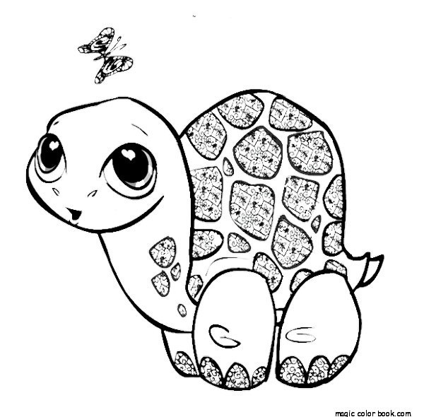 600x590 Online Printable Coloring Pages Animal Turtle Online Printable