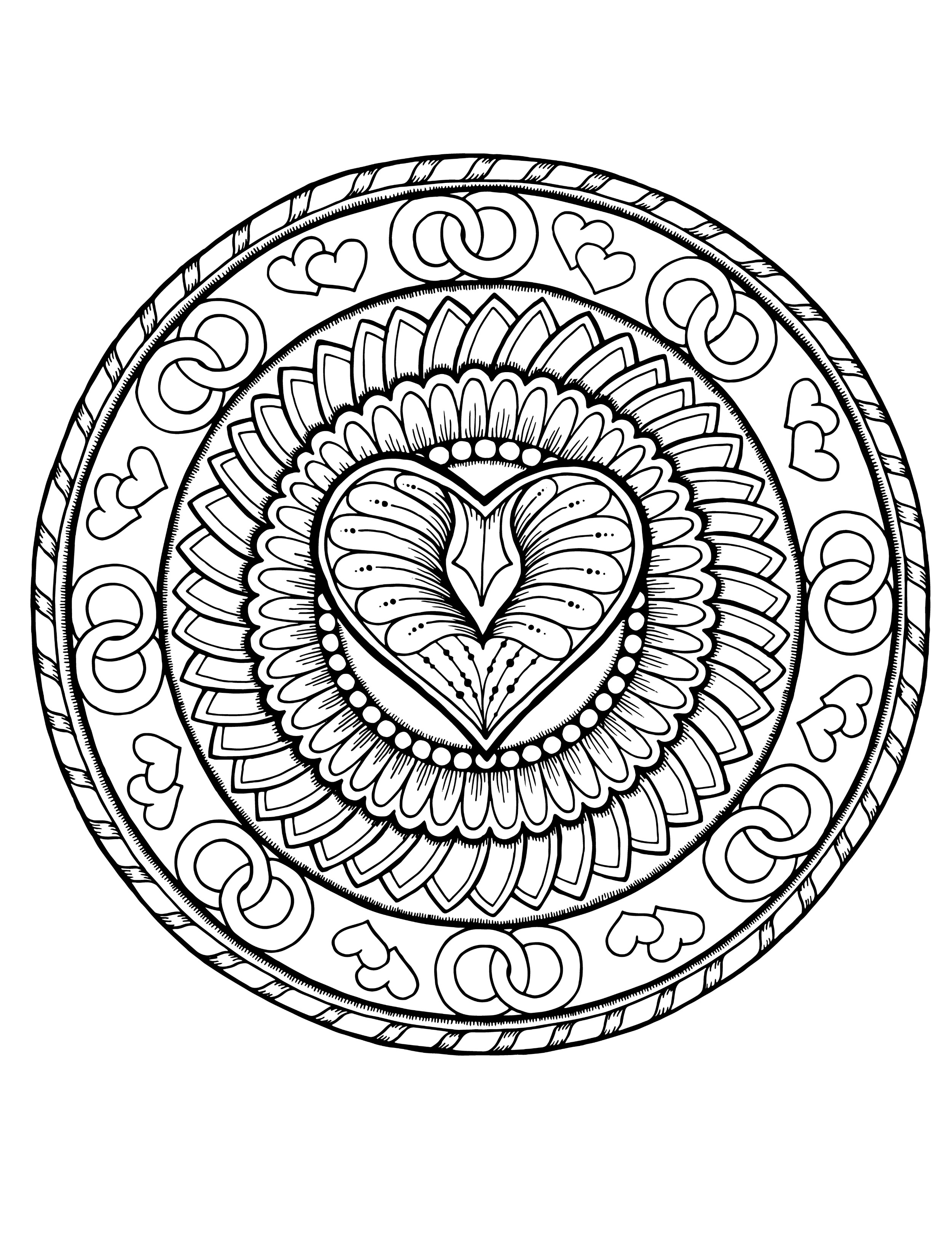 Free Valentine Coloring Pages
