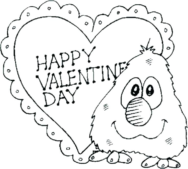 736x660 Good Free Valentine Coloring Pages For Kids And Preschool 33