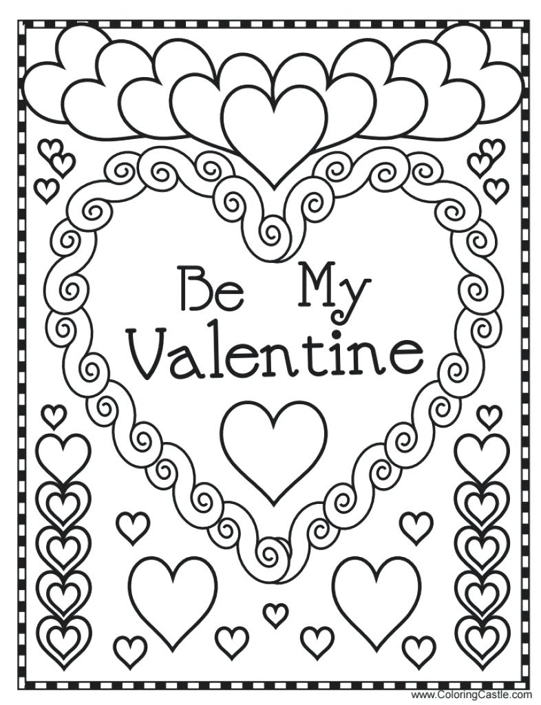 786x1024 Valentine Day Coloring Pages 23 With In Valentines For Adults