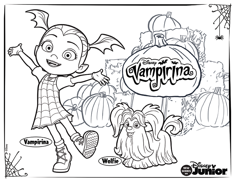 792x612 Here's A Spook Tacular Vampirina Coloring Sheet For Your Little