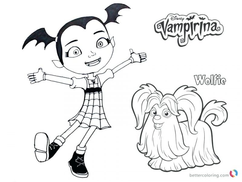 800x600 Remarkable Decoration Vampirina Coloring Pages Vampirina Coloring