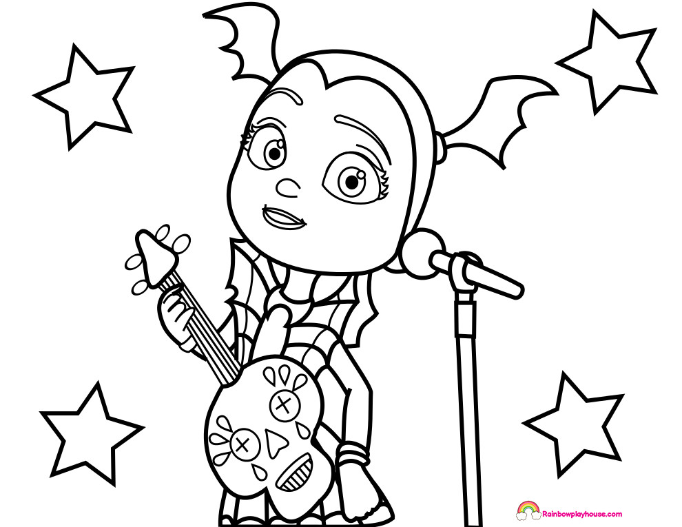 990x765 Coloring Pages Vampirina Disney How To Color And Gregoria