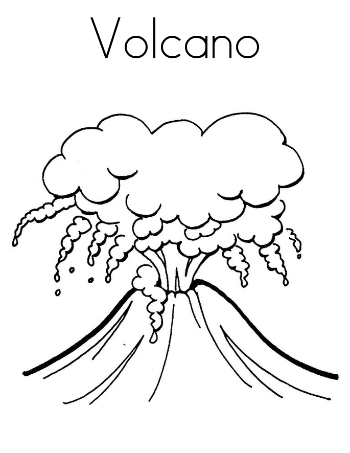 685x886 Free Printable Volcano Coloring Pages For Kids Volcano Pictures
