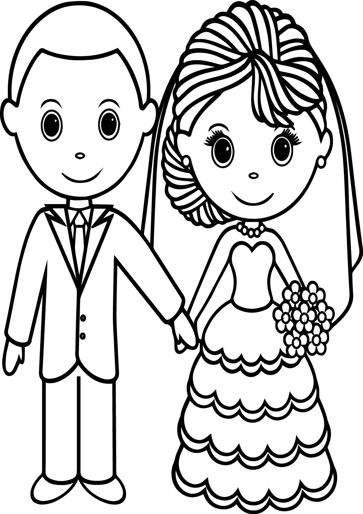 1238x1751 Free Wedding Coloring Pages