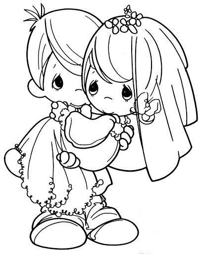 410x512 Wedding Coloring Pages Free Printable 1