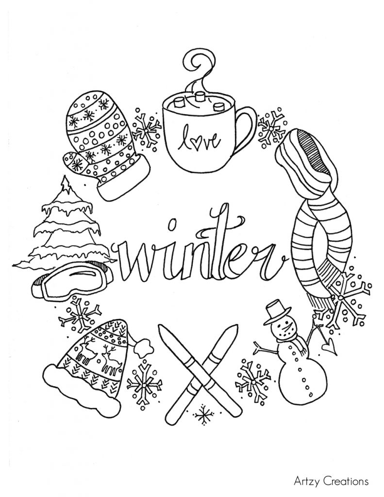 Free Winter Coloring Pages