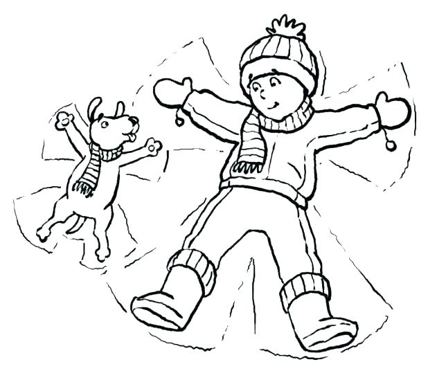 618x536 Winter Clothing Coloring Pages Preschool Winter Coloring Pages