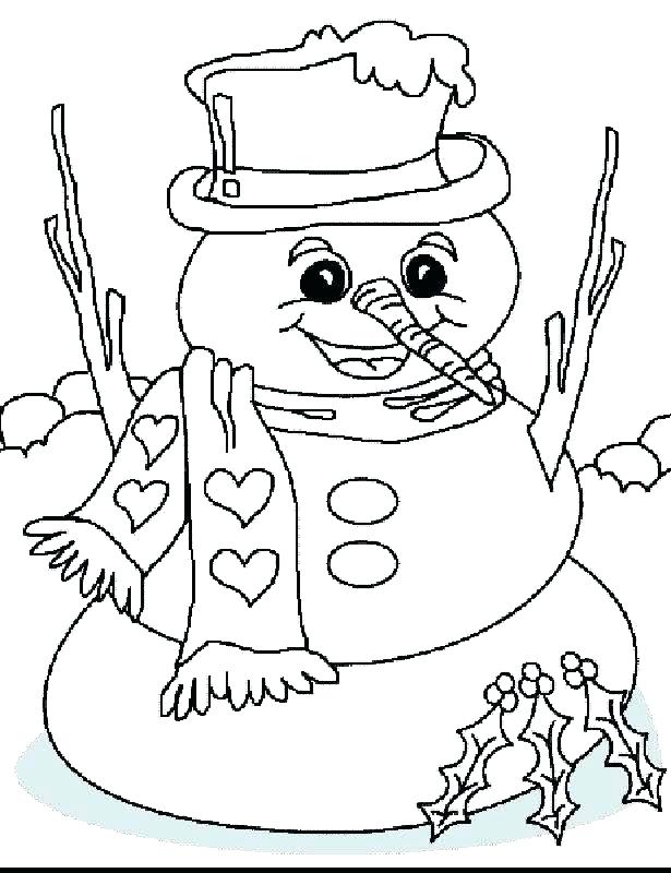 615x800 Free Winter Coloring Pages For Preschoolers