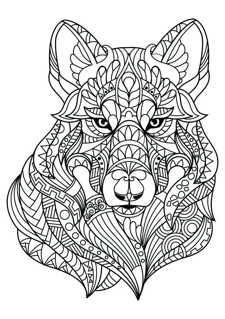 736x1040 Free Adult Coloring Page Wolf Coloring Sheets Wolf Coloring Sheets