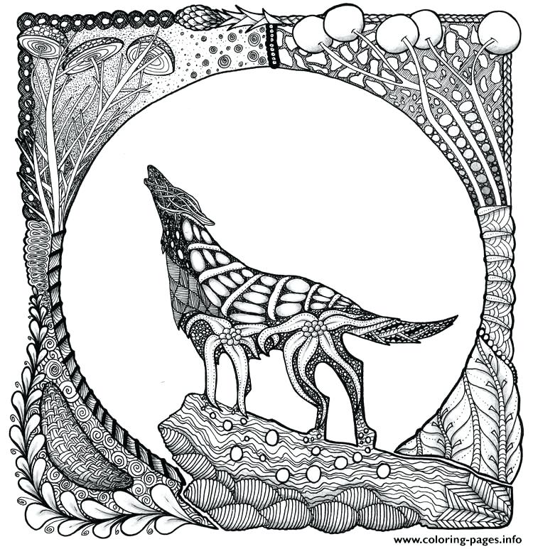 750x773 Wolf Coloring Pages Wolf Coloring Pages For Kids Winged Wolf Wolf