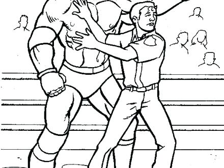440x330 Printable Coloring Pages Wrestlers 4 Free Printable Wrestling