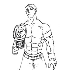 230x230 Top 15 Free Printable John Cena Coloring Pages Online