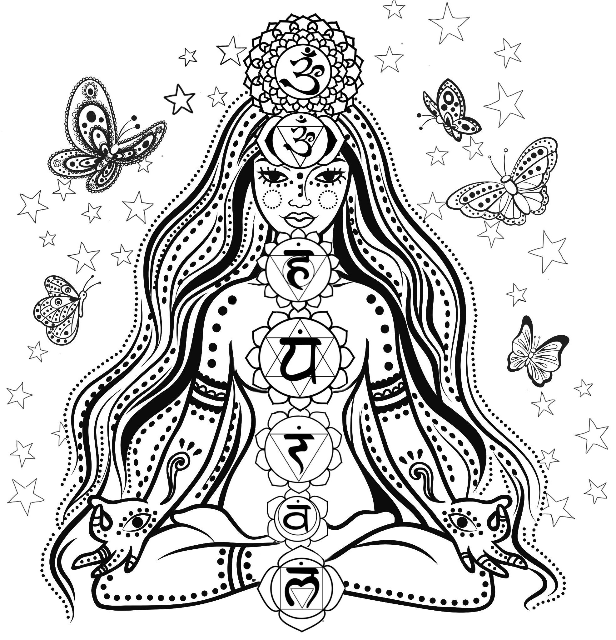 1972x2048 Chakra Mandala Coloring Pages Free Printable Abstract Coloring