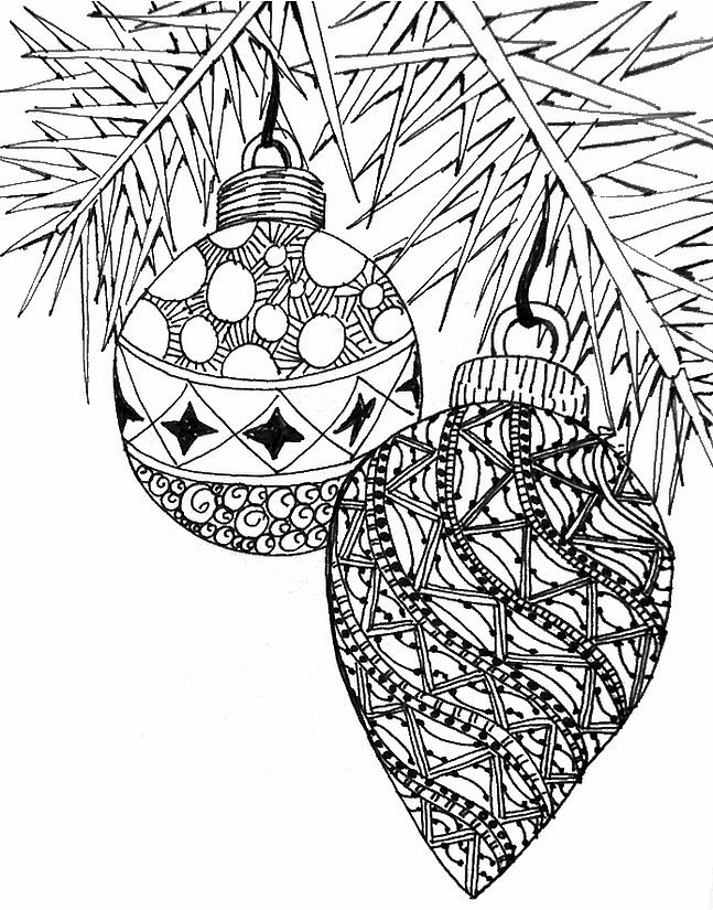 647x825 Christmas Coloring Pages For Adults Free 5455 Adult, Celebrations