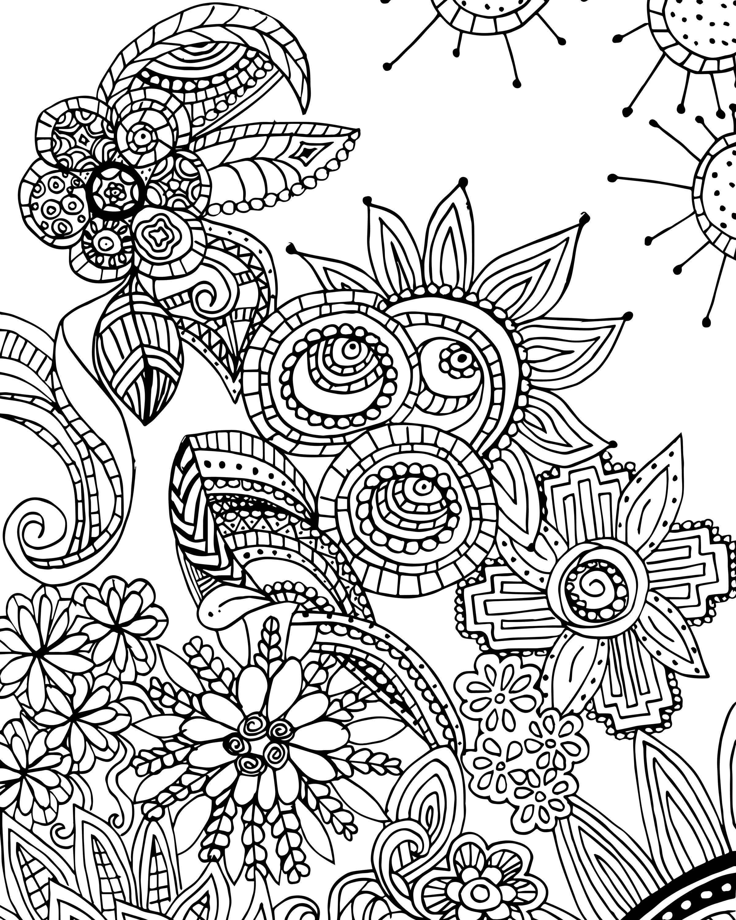 2400x3000 Free Designs To Color 47 Coloring Sheets Voteforverde Com Flower
