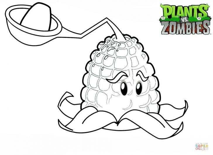 728x532 Plants Vs Zombie Coloring Pages