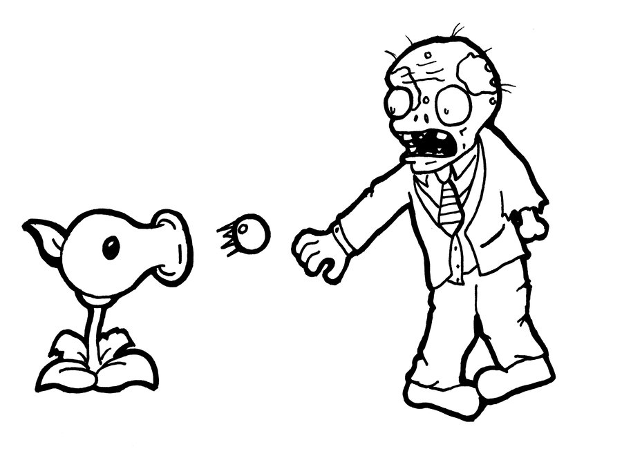 900x650 Plants Vs Zombies Coloring Pages Games Allmadecine Weddings