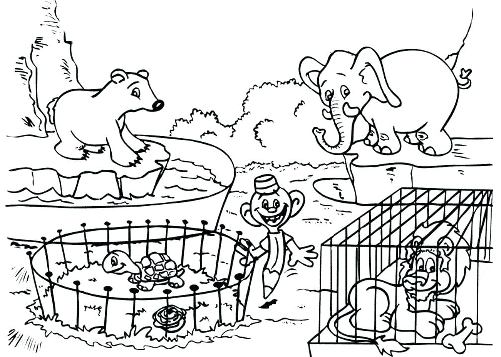 1008x718 Animal Coloring Pages To Print Printable Zoo Animal Coloring Pages