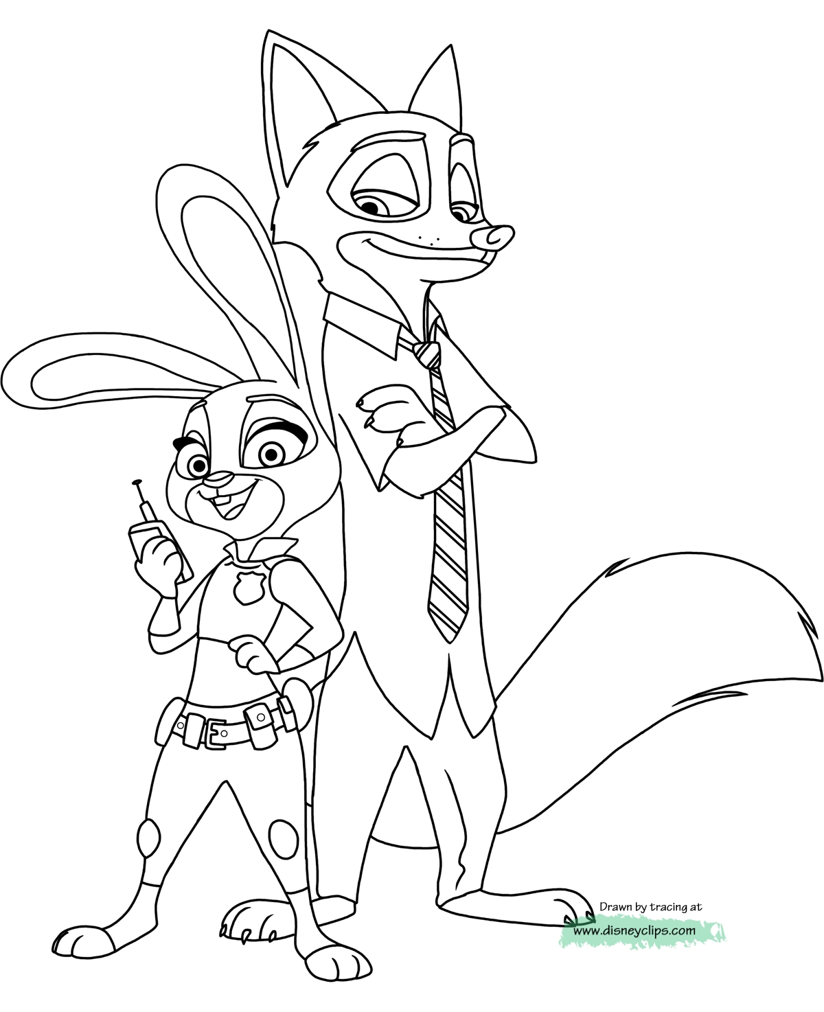 Free Zootopia Coloring Pages