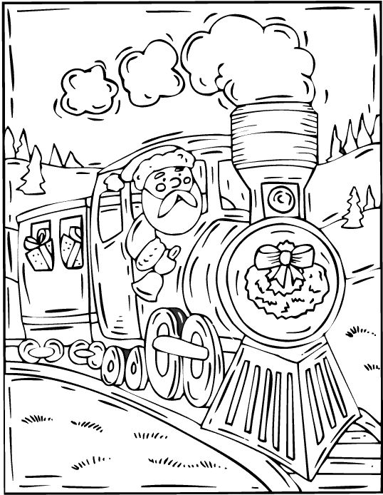 Freight Train Coloring Pages