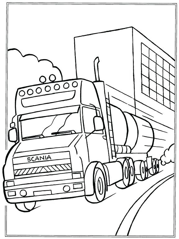 576x768 18 Wheeler Coloring Pages Beautiful 18 Wheeler Coloring Pages