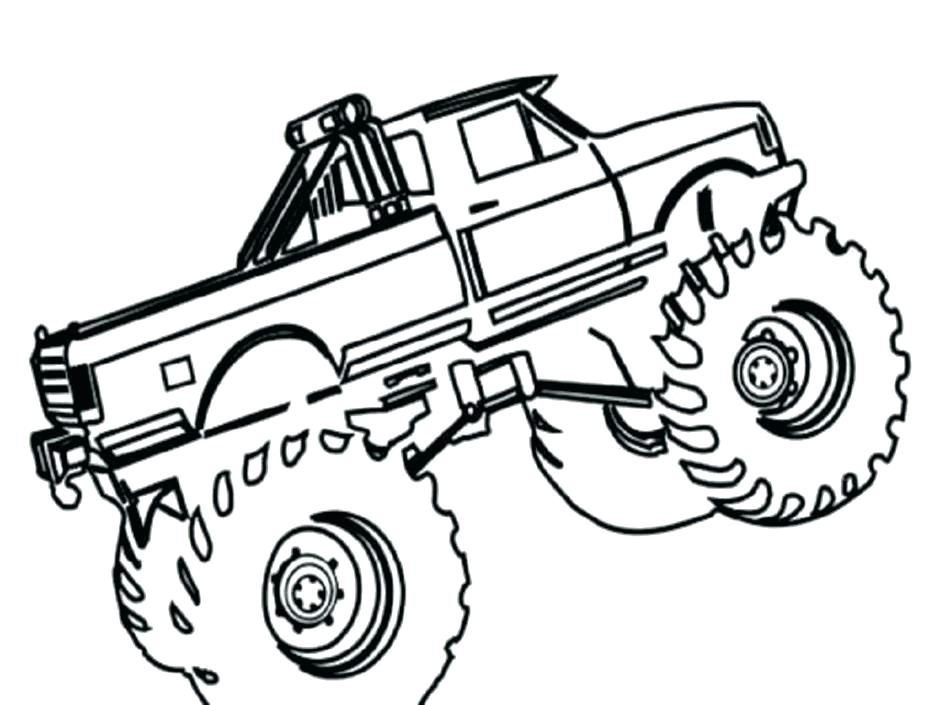 940x705 Printable Truck Coloring Pages