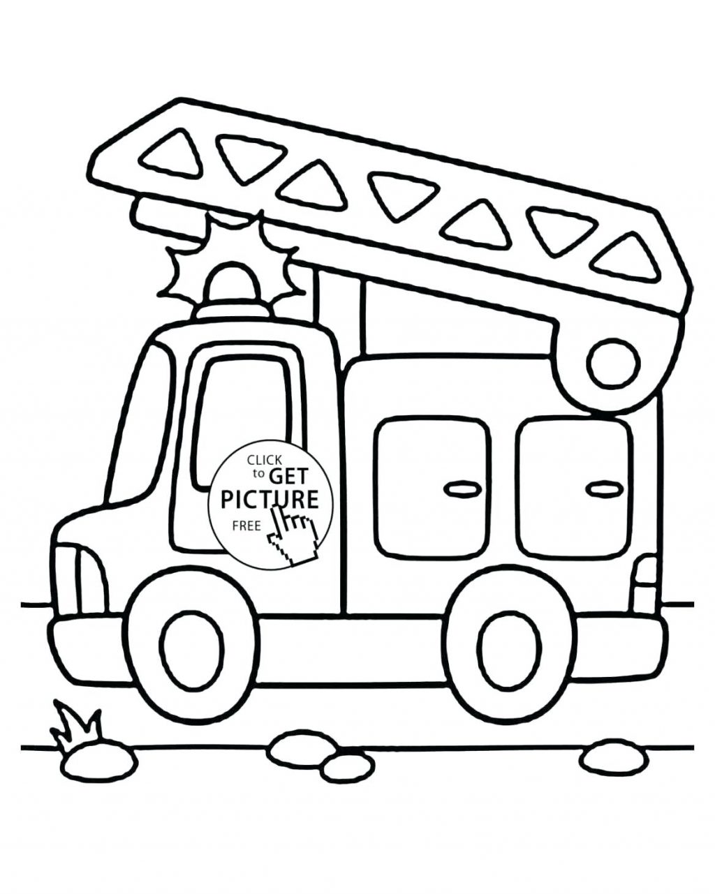 1024x1281 Coloring Pages ~ Fire Truck Coloring Page Sheet Simple Pages Free