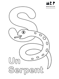 238x320 French Alphabet Coloring Pages
