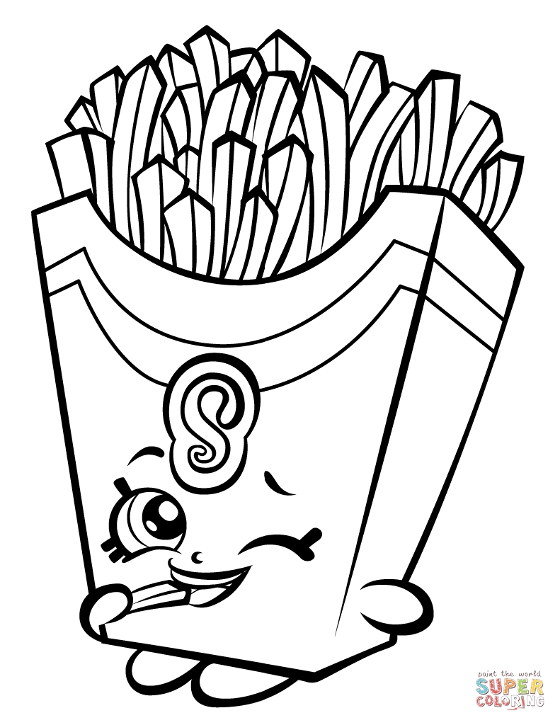 791x1024 Shopkins Coloring Page Fiona French Fry Download