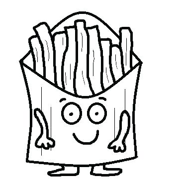 360x360 Coloring Pages French Fries Coloring Page French Fries Coloring