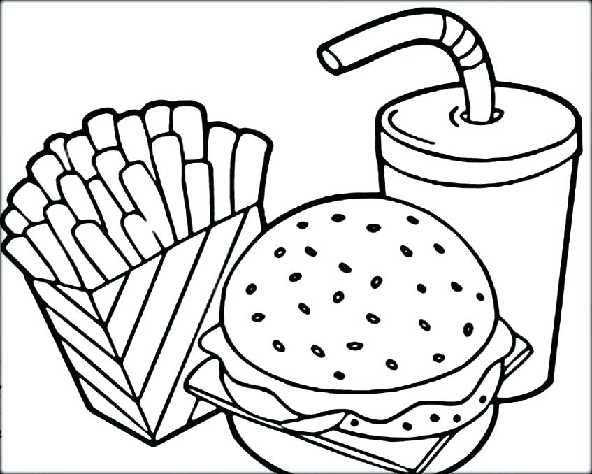 847x678 Coloring Pages French Fries Coloring Page French Coloring Pages